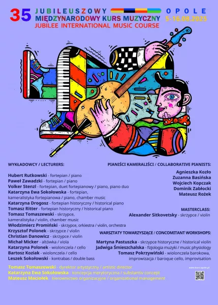 35. Międzynarodowy Kurs Muzyczny w Opolu - 5-16 sierpnia 2025 r.
