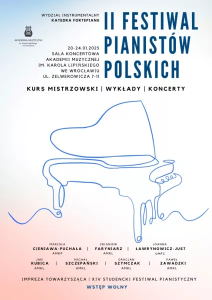 II Festiwal Pianistów Polskich - Wrocław - 20—24 stycznia 2025 r.