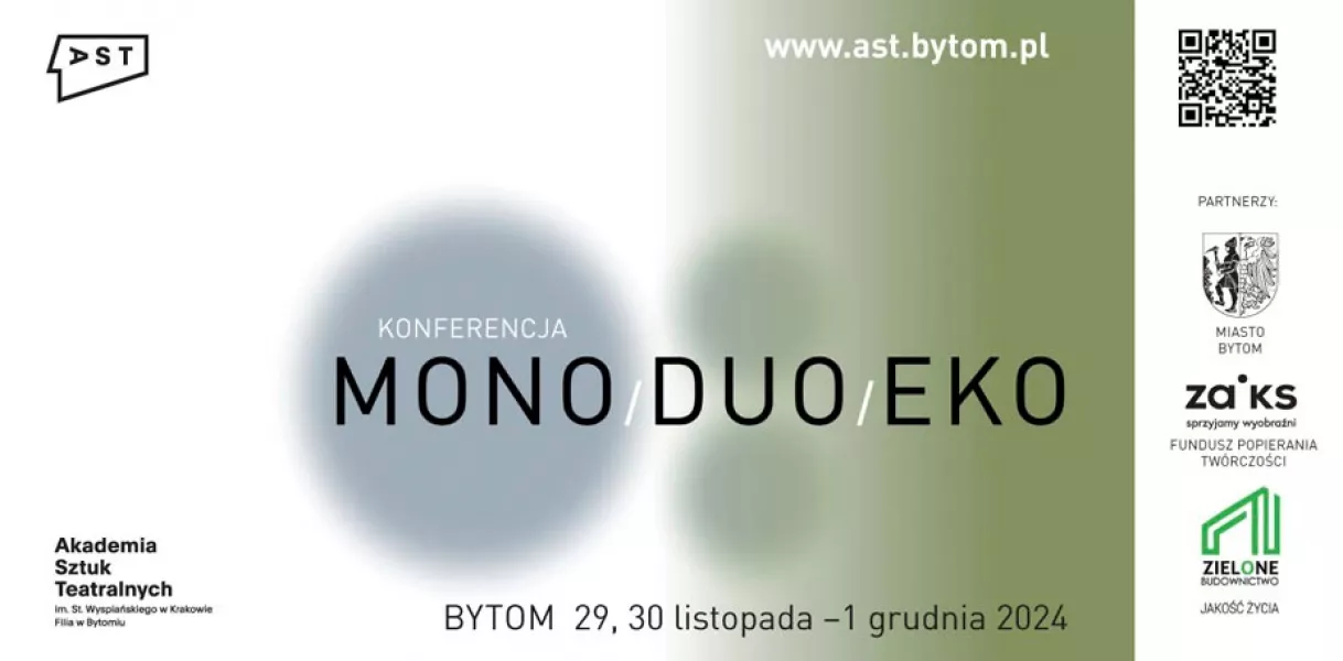 Konferencja naukowa MONO/DUO/EKO w bytomskiej filii Akademii Sztuk Teatralnych