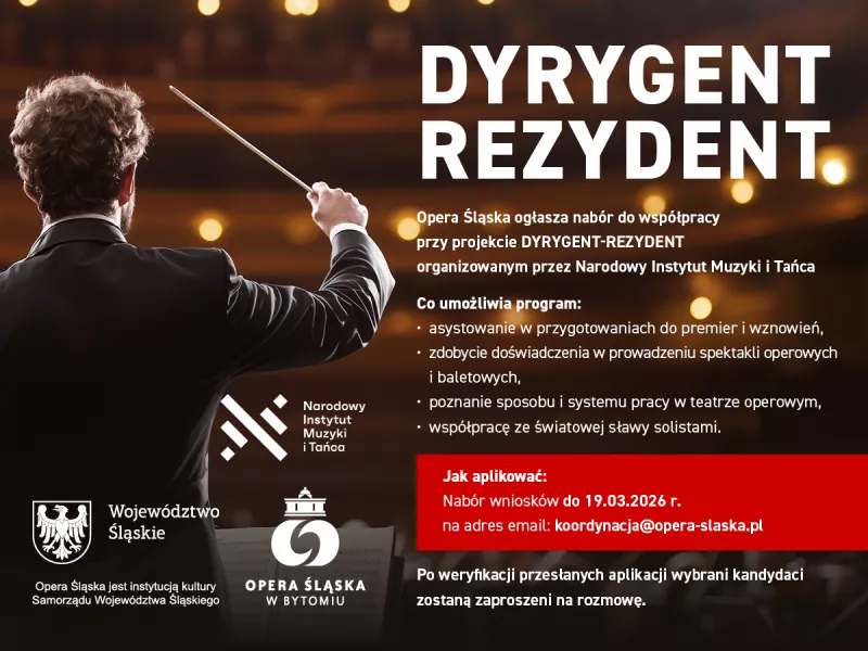 Nabór do współpracy przy projekcie Dyrygent-rezydent - zgłoszenia do 19 marca 2026 r.