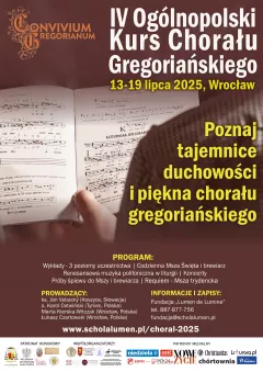 IV Ogólnopolski Kurs Chorału Gregoriańskiego