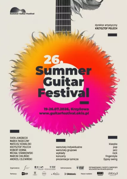 26. Summer Guitar Festival - 19 - 26.07.2026 r. Krzyżowa - Zgłoszenia do 19.06.2026 r.